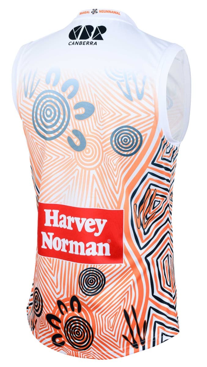 GWS Giants 2025 AFL Mens Indigenous Guernsey - Image 2