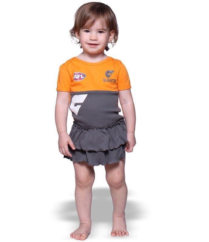 GWS Giants AFL Girls Infant Tutu Footysuit - Image 4