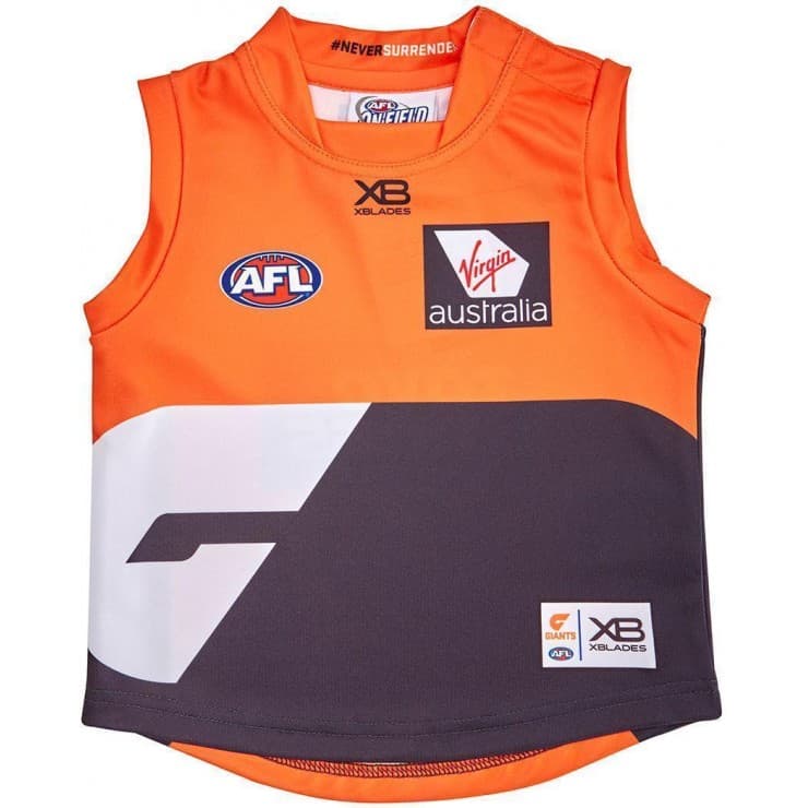 GWS Giants Kids AFL Home Guernsey - Image 8
