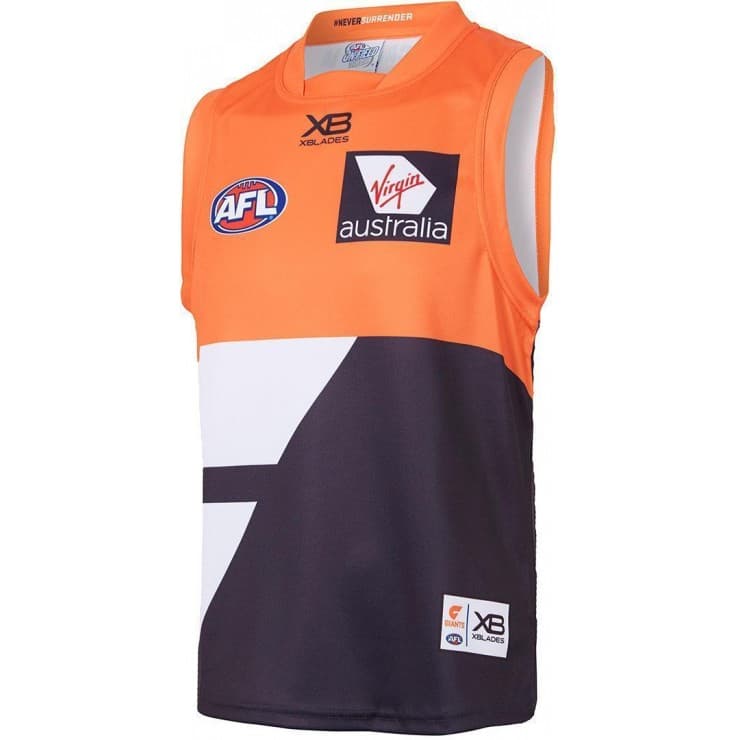 GWS Giants Mens Home AFL Guernsey - Image 8