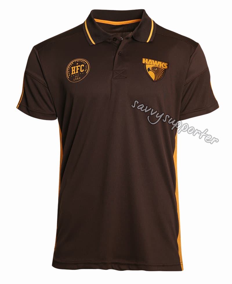 Hawthorn Hawks 2018 AFL Premium Polo Shirt - Image 6