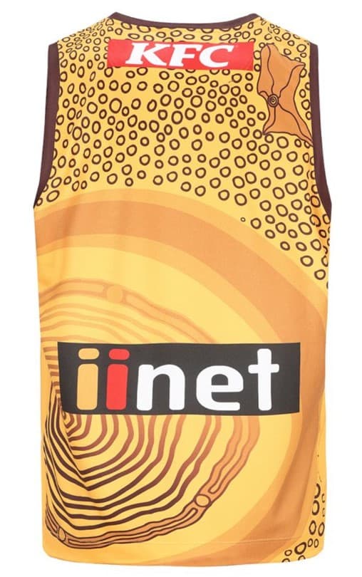 Hawthorn Hawks 2024 AFL Kids Indigenous Guernsey - Image 2