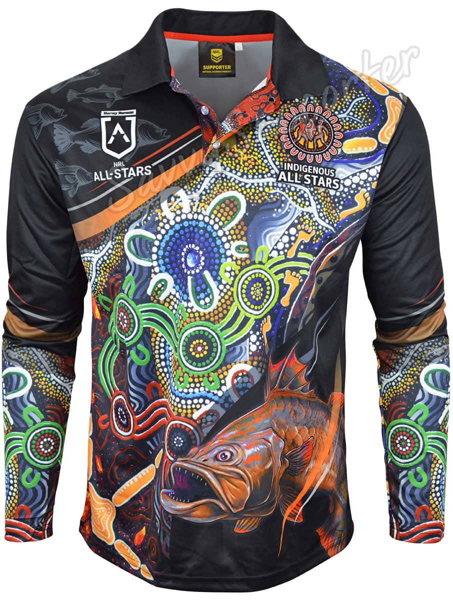 Indigenous All Stars NRL Fishing Shirt - Image 3