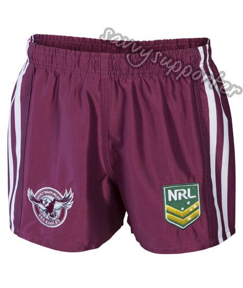 Manly Sea Eagles NRL Footy Shorts Adults - Image 4