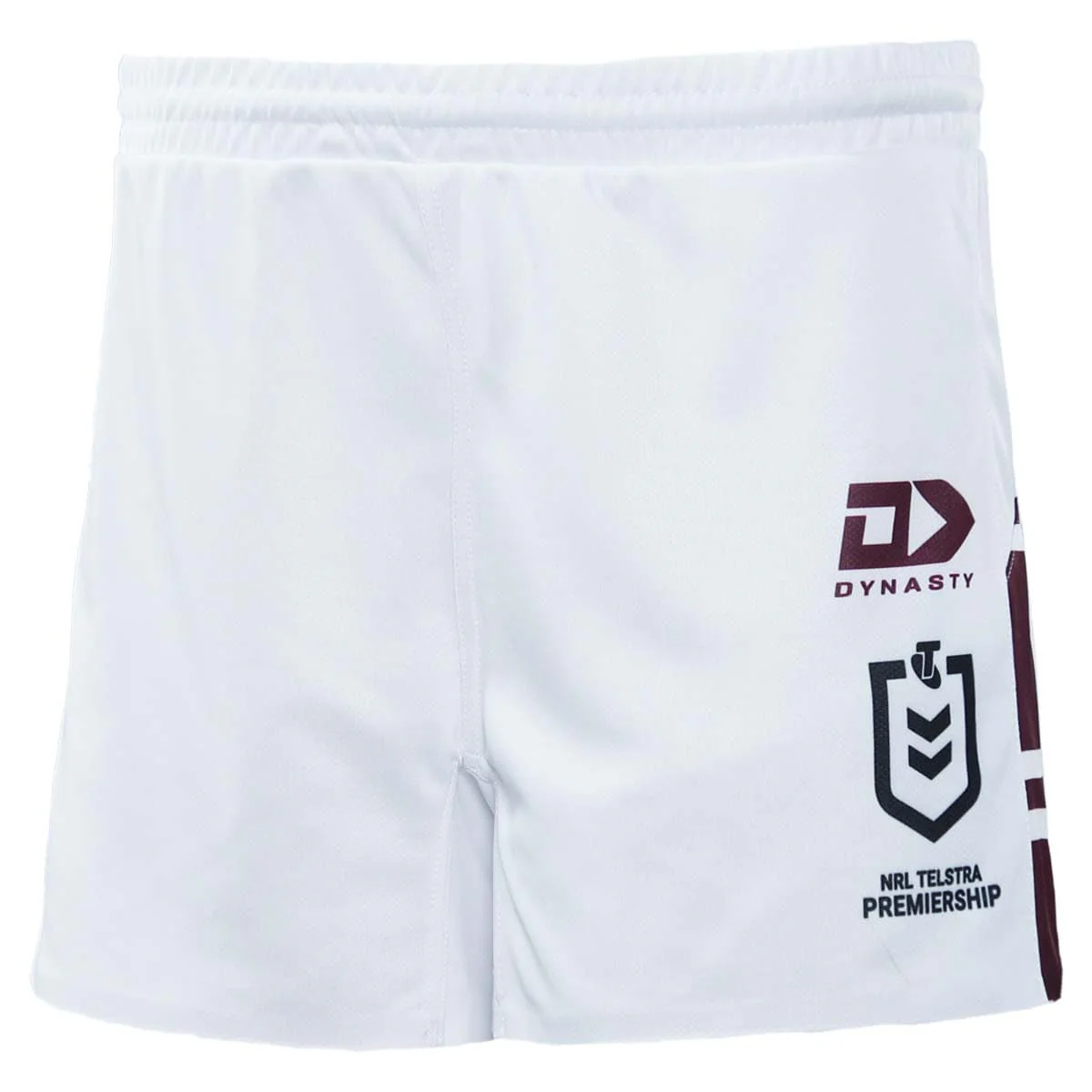 Manly Sea Eagles NRL Mens Players White Home Shorts