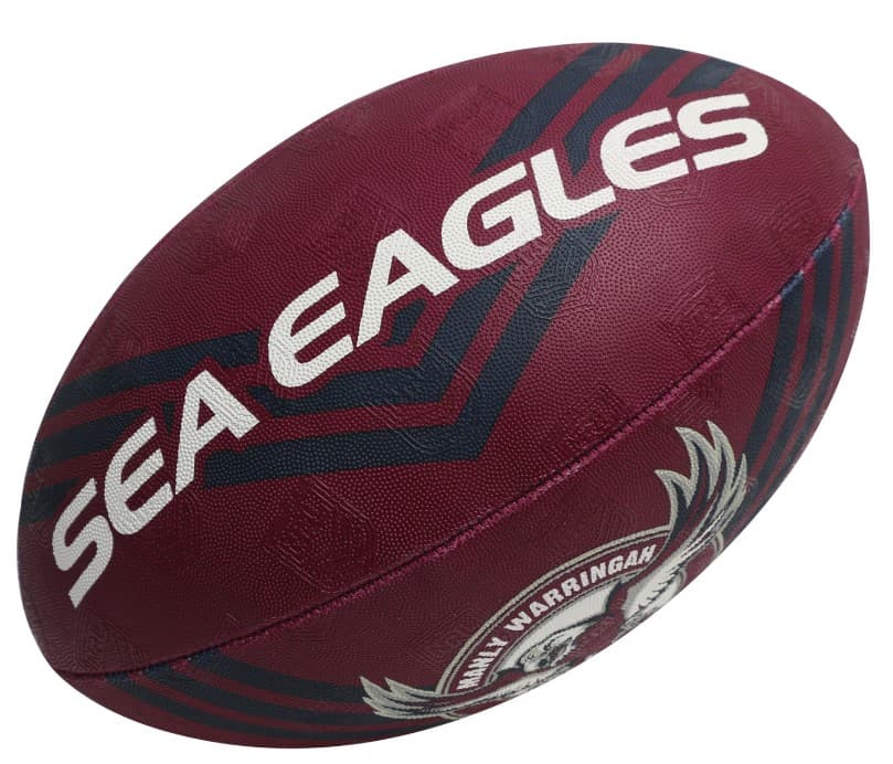 Manly Sea Eagles 2025 NRL Size 5 Supporter Football - Image 2