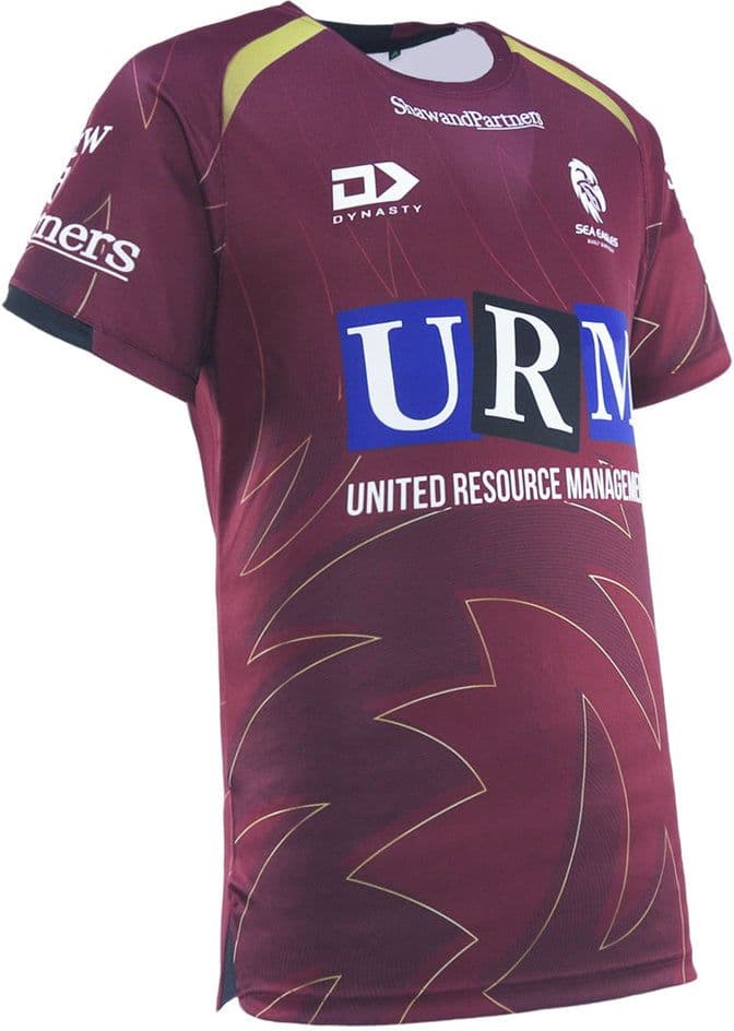 Manly Sea Eagles 2025 NRL Mens Maroon Training Shirt - Image 4