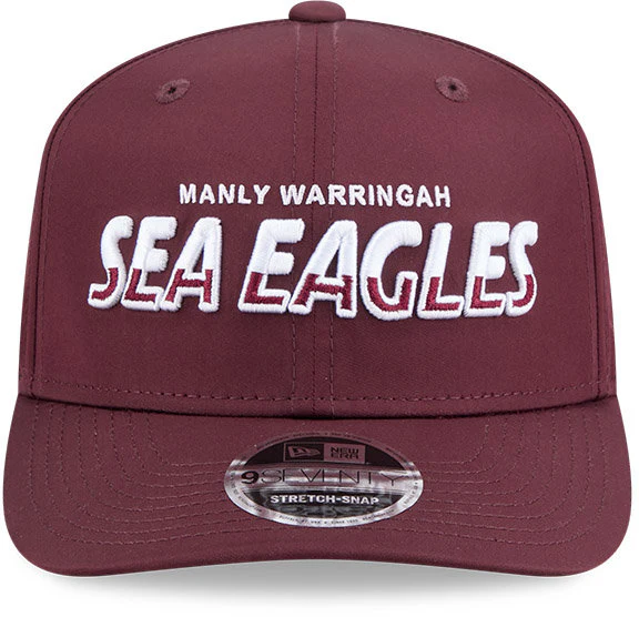 Manly Sea Eagles 2026 NRL 9SEVENTY New Era Split Script Cap - Image 3