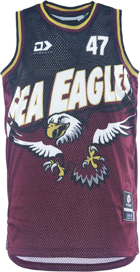 Manly Sea Eagles 2026 NRL Mens Dynasty Basketball Singlet
