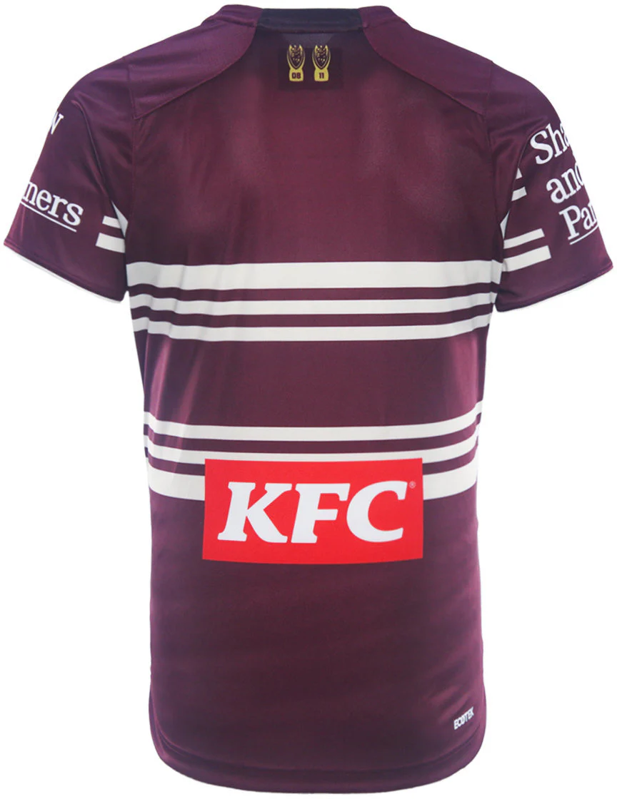 Manly Sea Eagles 2026 NRL Mens Maroon Training Shirt - Image 4