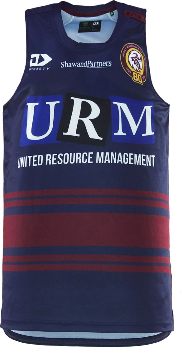 Manly Sea Eagles 2026 NRL Mens Navy Training Singlet
