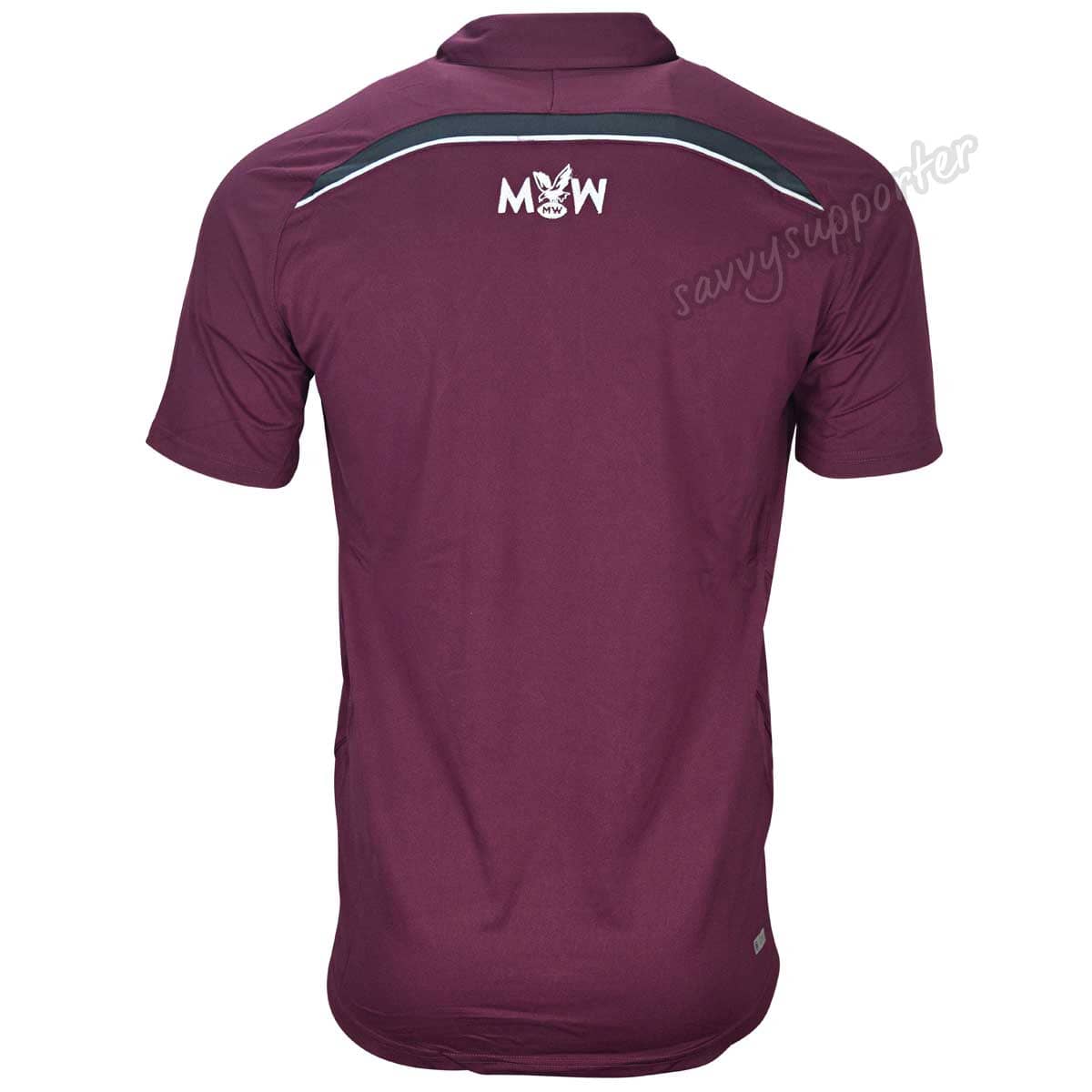 Manly Sea Eagles NRL ISC Dark Scarlet Polo Shirt - Image 2