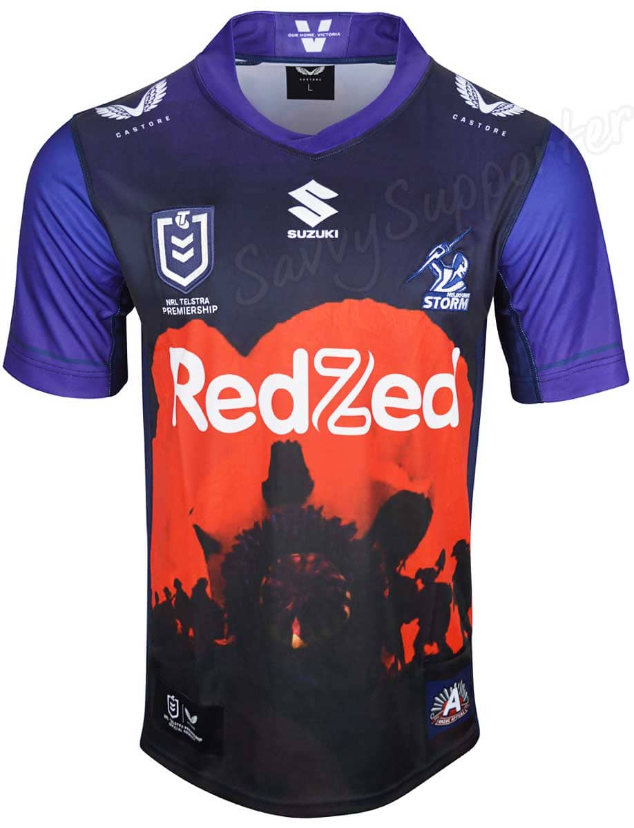 Melbourne Storm NRL Mens Anzac Jersey - Image 3