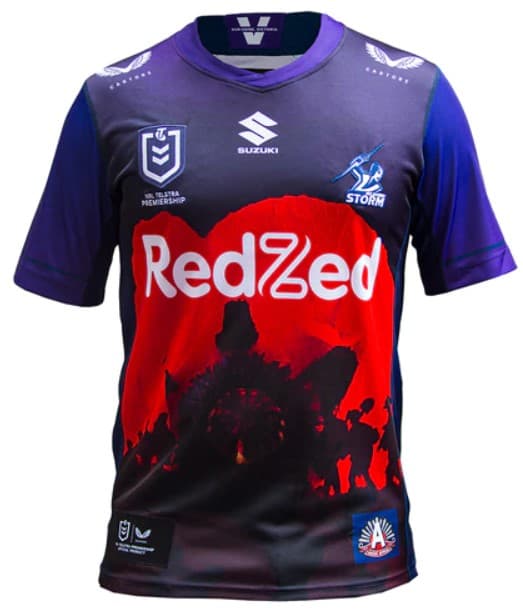 Melbourne Storm NRL Mens Anzac Jersey - Image 5