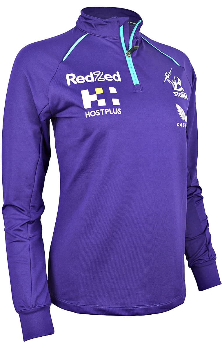 Melbourne Storm NRL Ladies Quarter Zip Training Top - Image 2