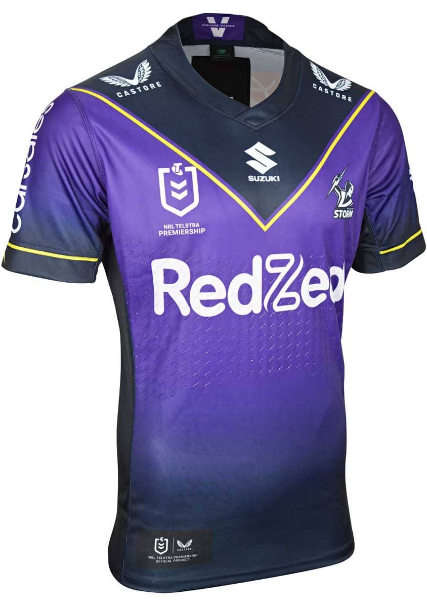 Melbourne Storm NRL Player Issue Home Jersey with GPS Pocket - Image 3