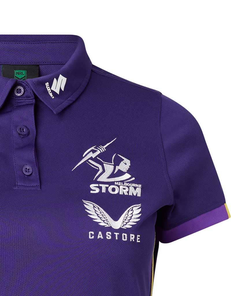 Melbourne Storm 2023 NRL Ladies Media Players Polo Shirt - Image 4