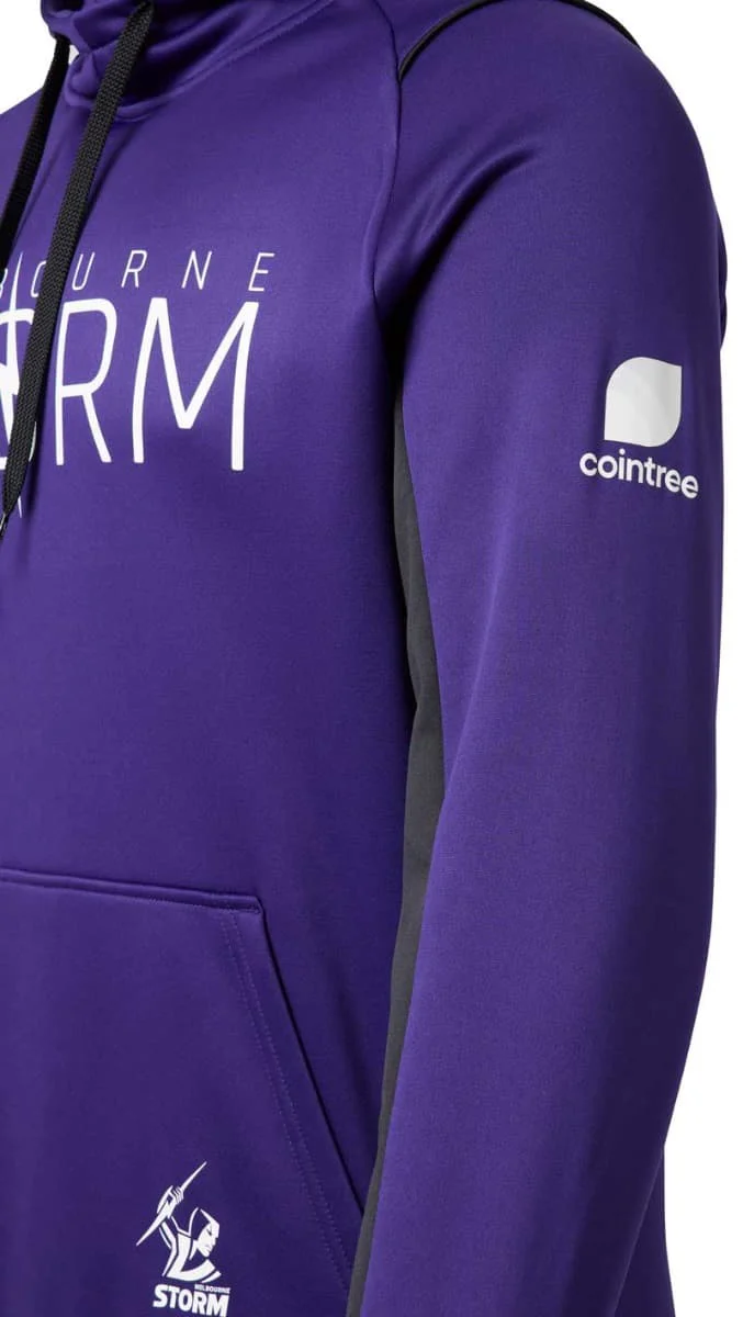 Melbourne Storm 2023 NRL Mens Travel Hoody - Image 3