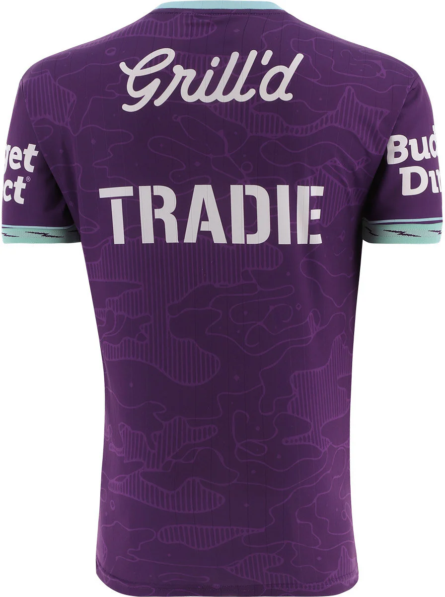 Melbourne Storm 2026 NRL Mens Purple Training Shirt - Image 2