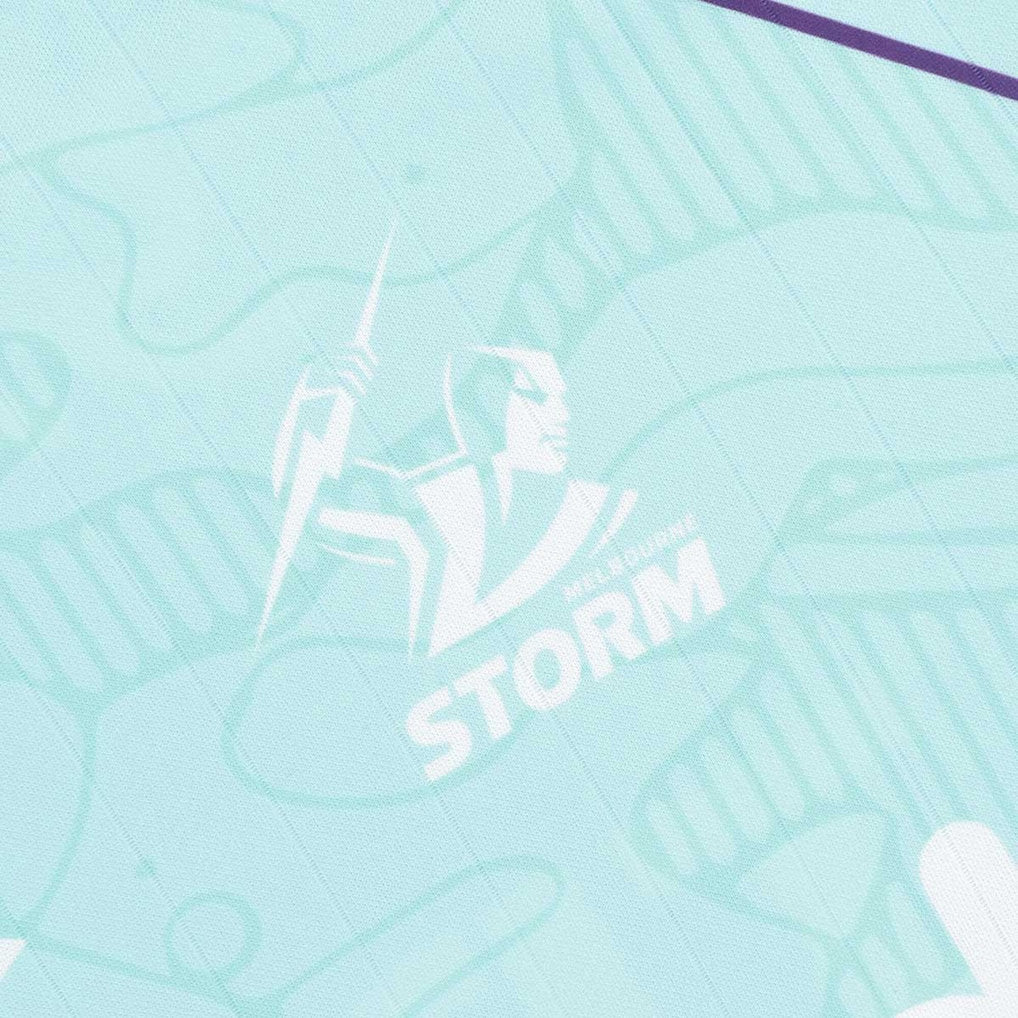 Melbourne Storm 2026 NRL Mens Teal Training Shirt - Image 4