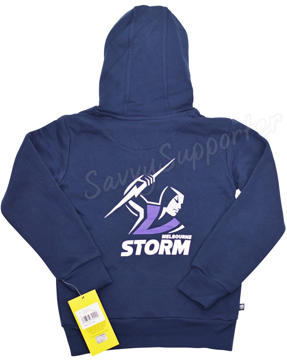 Melbourne Storm NRL Kids Dual Logo Hoody - Image 2
