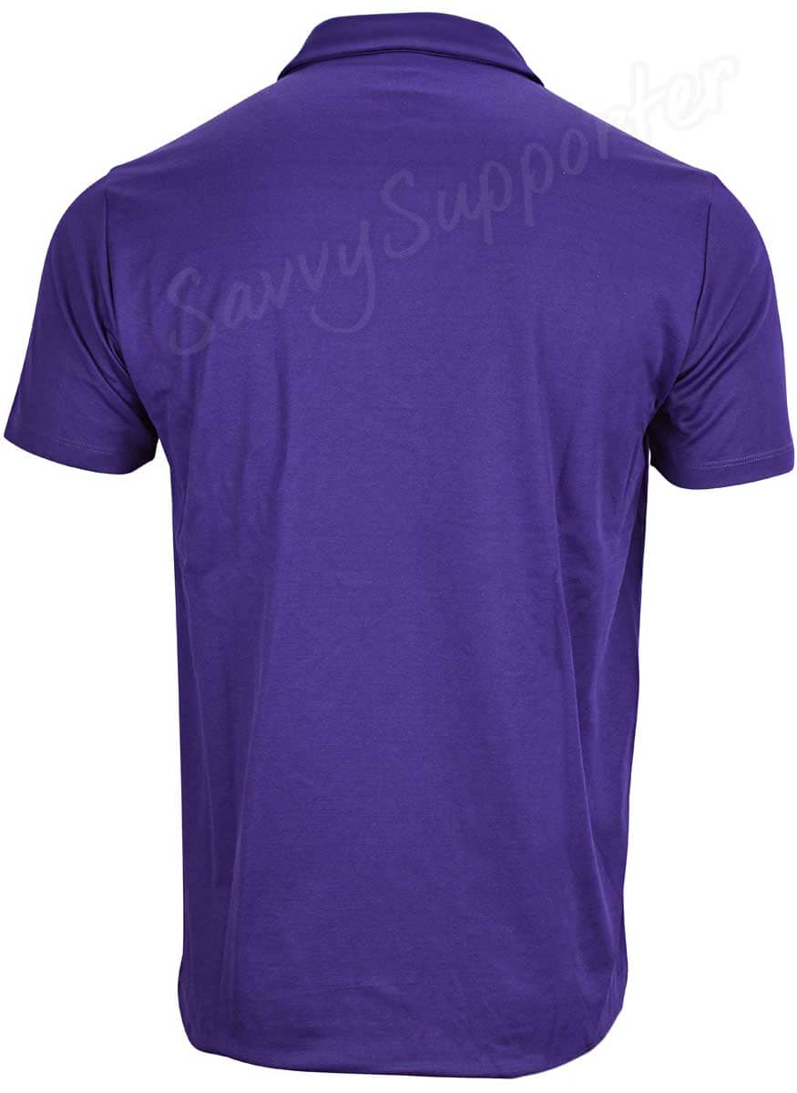 Melbourne Storm NRL Mens Players Purple Media Polo Shirt - Image 4