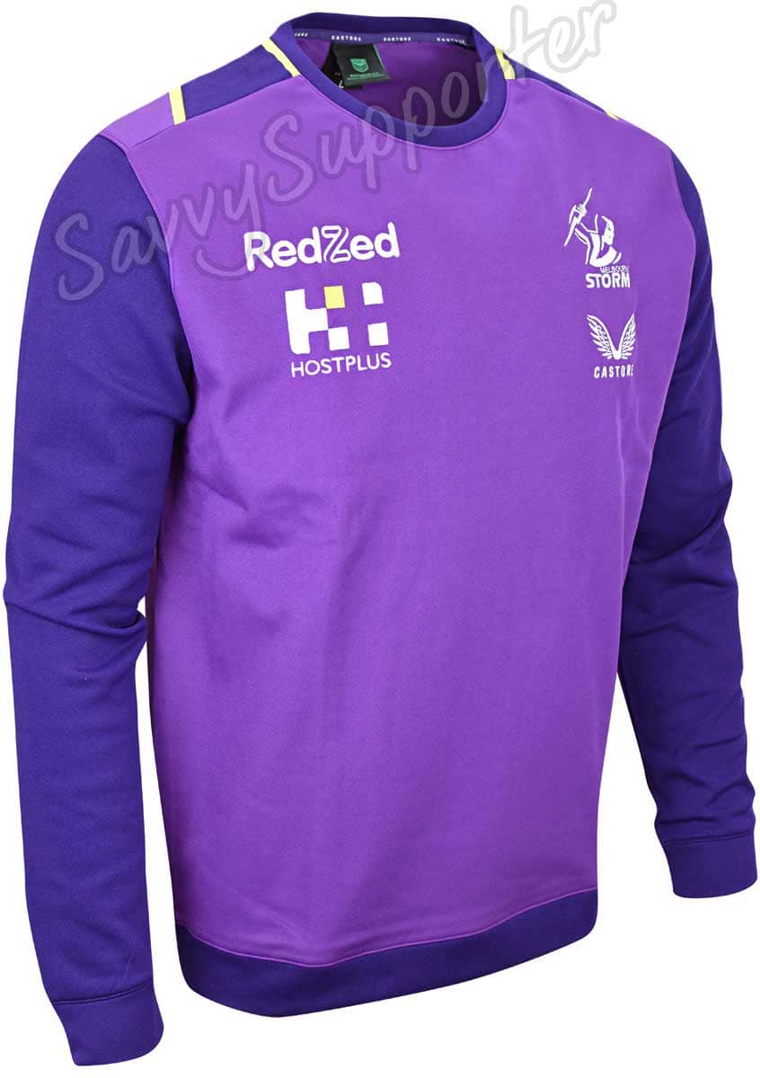 Melbourne Storm NRL Mens Crew Jumper - Image 2