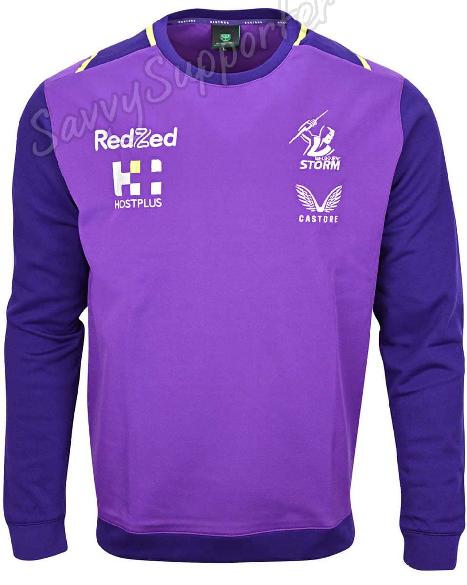 Melbourne Storm NRL Mens Crew Jumper - Image 3