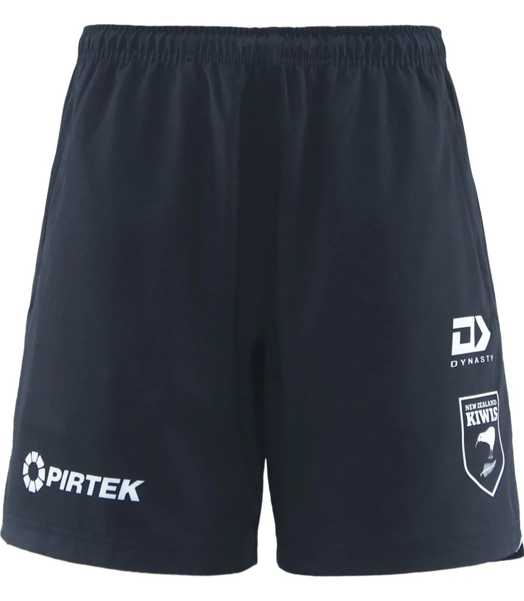 New Zealand Kiwis 2025 NRL Mens Black Gym Shorts - Image 3