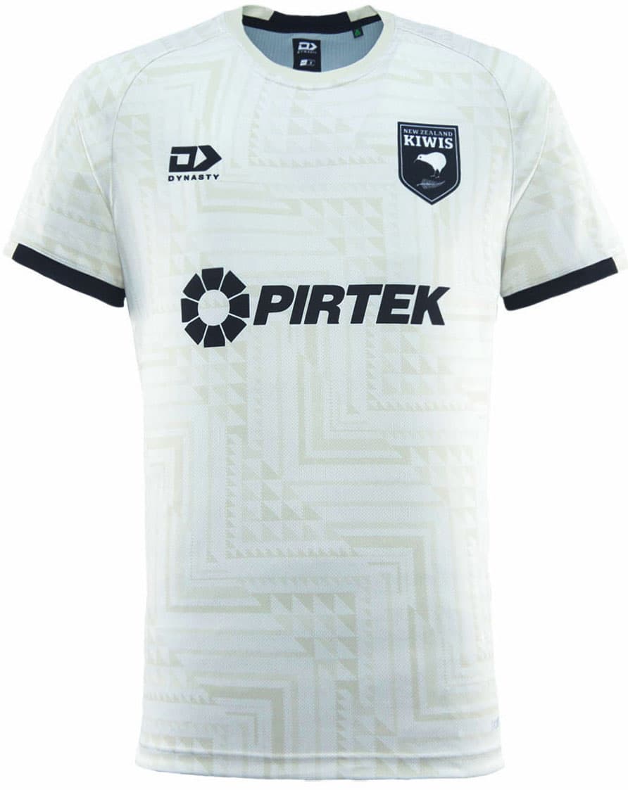 New Zealand Kiwis 2025 NRL Mens White Training Shirt - Image 3
