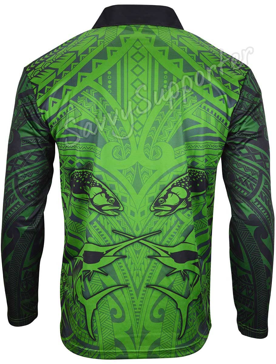 New Zealand Maori All Stars NRL Kids Fishing Shirt - Image 4