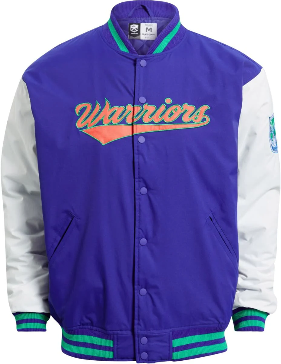 New Zealand Warriors NRL Mens Varsity Jacket - Image 2