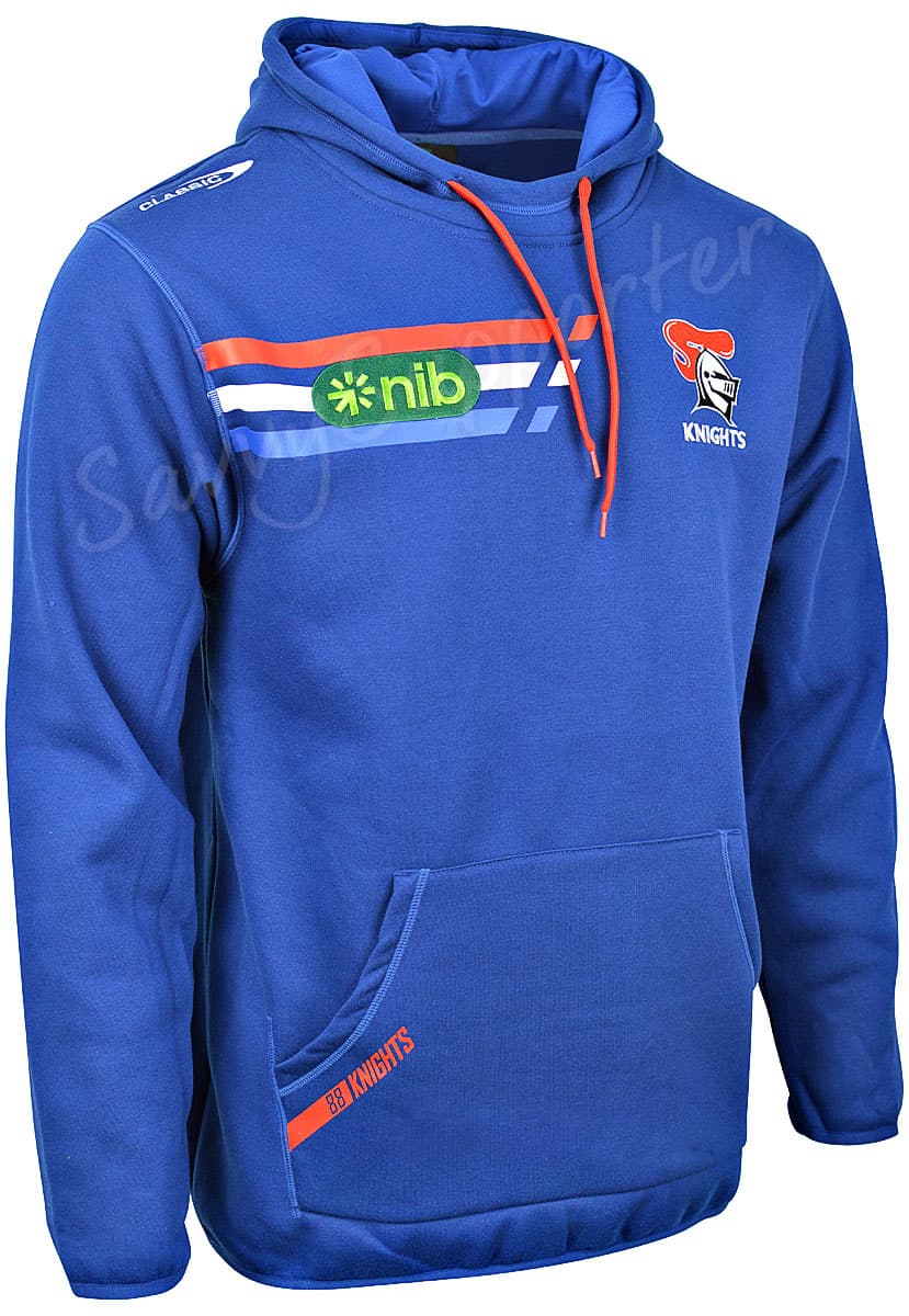 Newcastle Knights 2024 NRL Mens Navy Pullover Hoodie - Image 2