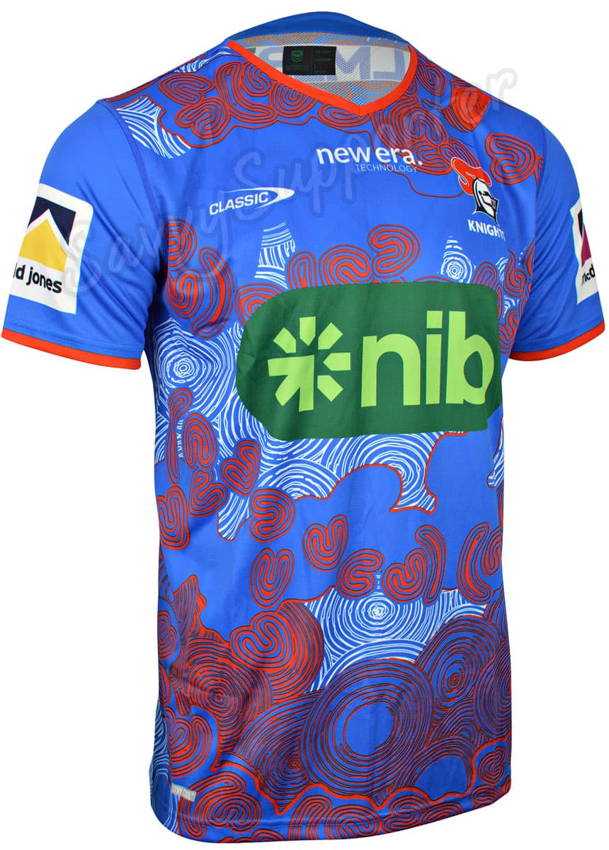 Newcastle Knights 2024 NRL Mens Warm Up Shirt - Image 2