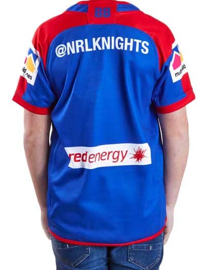 Newcastle Knights NRL Kids Home Jersey Size 12 SALE - Image 2