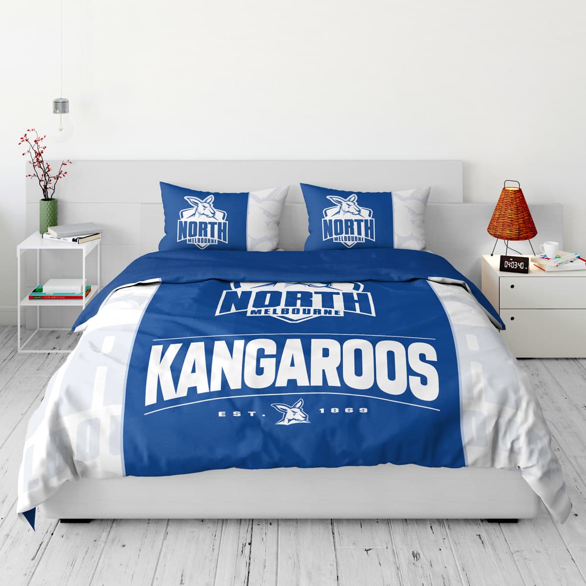 North Melbourne Kangaroos AFL 2026 Double Quilt Cover Set