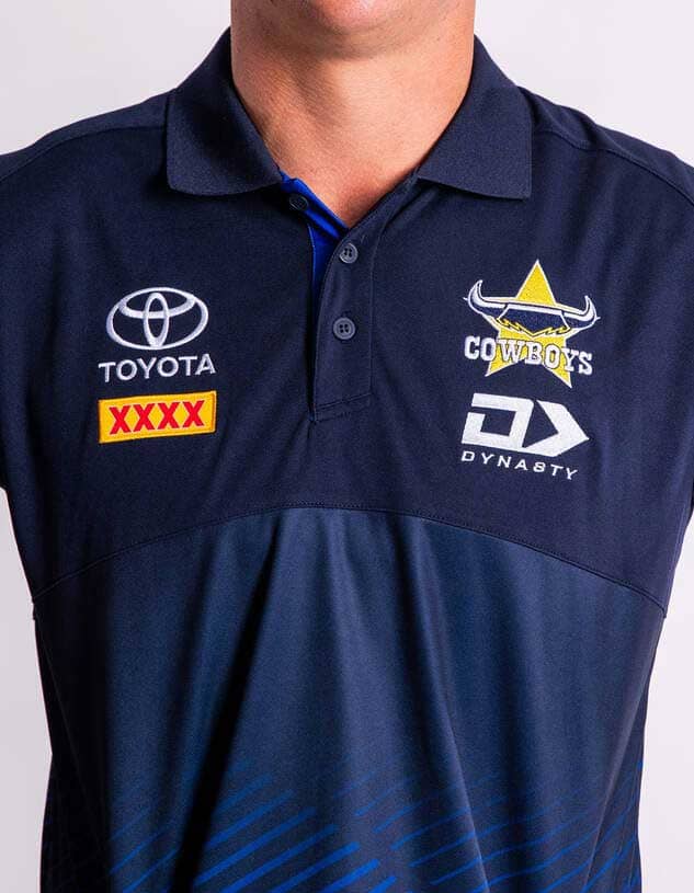 North Queensland Cowboys 2024 NRL Mens Alternate Media Polo Shirt - Image 2