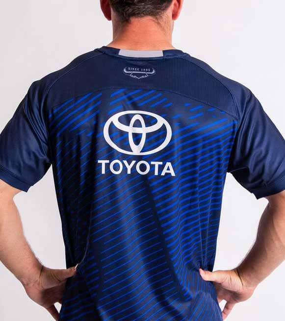 North Queensland Cowboys 2024 NRL Mens Navy Training Shirt - Image 2