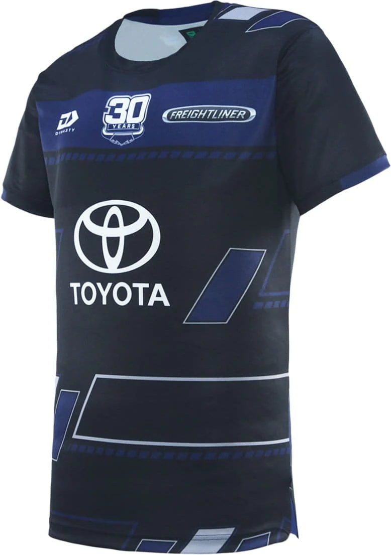 North Queensland Cowboys 2025 NRL Mens Black Training Shirt - Image 3
