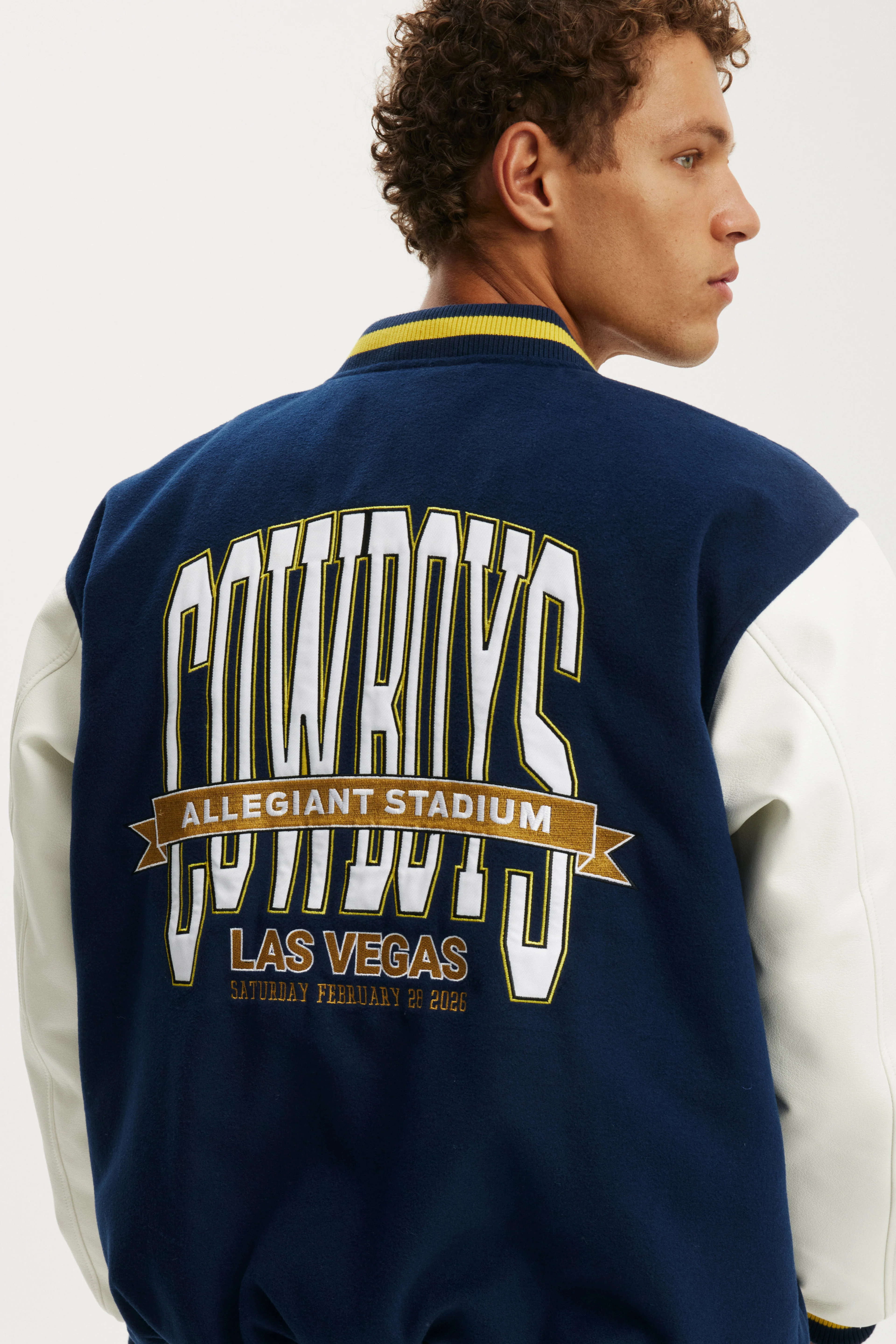 North Queensland Cowboys 2026 NRL Mens Las Vegas Varsity Jacket - Image 4