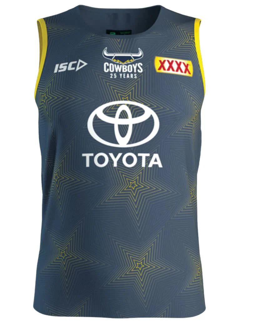 North Queensland Cowboys NRL Mens Steel Training Singlet - Image 4
