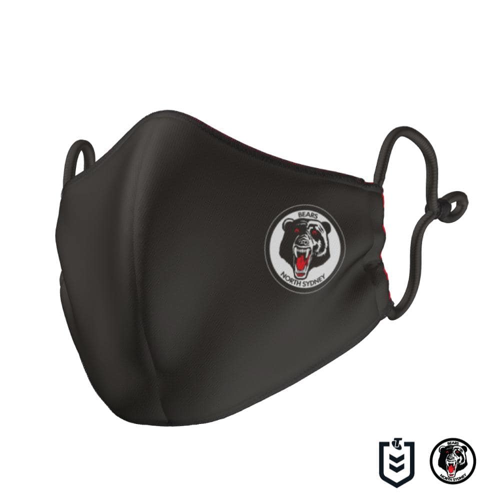 North Sydney Bears NRL Reversible Adults Face Mask - Image 3