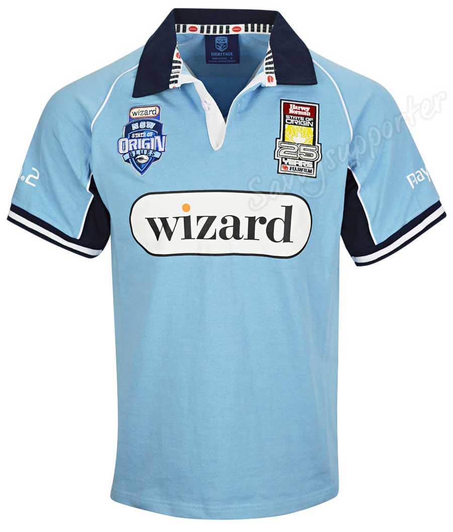 NSW Blues 2005 State of Origin Mens Retro Jersey - Image 3
