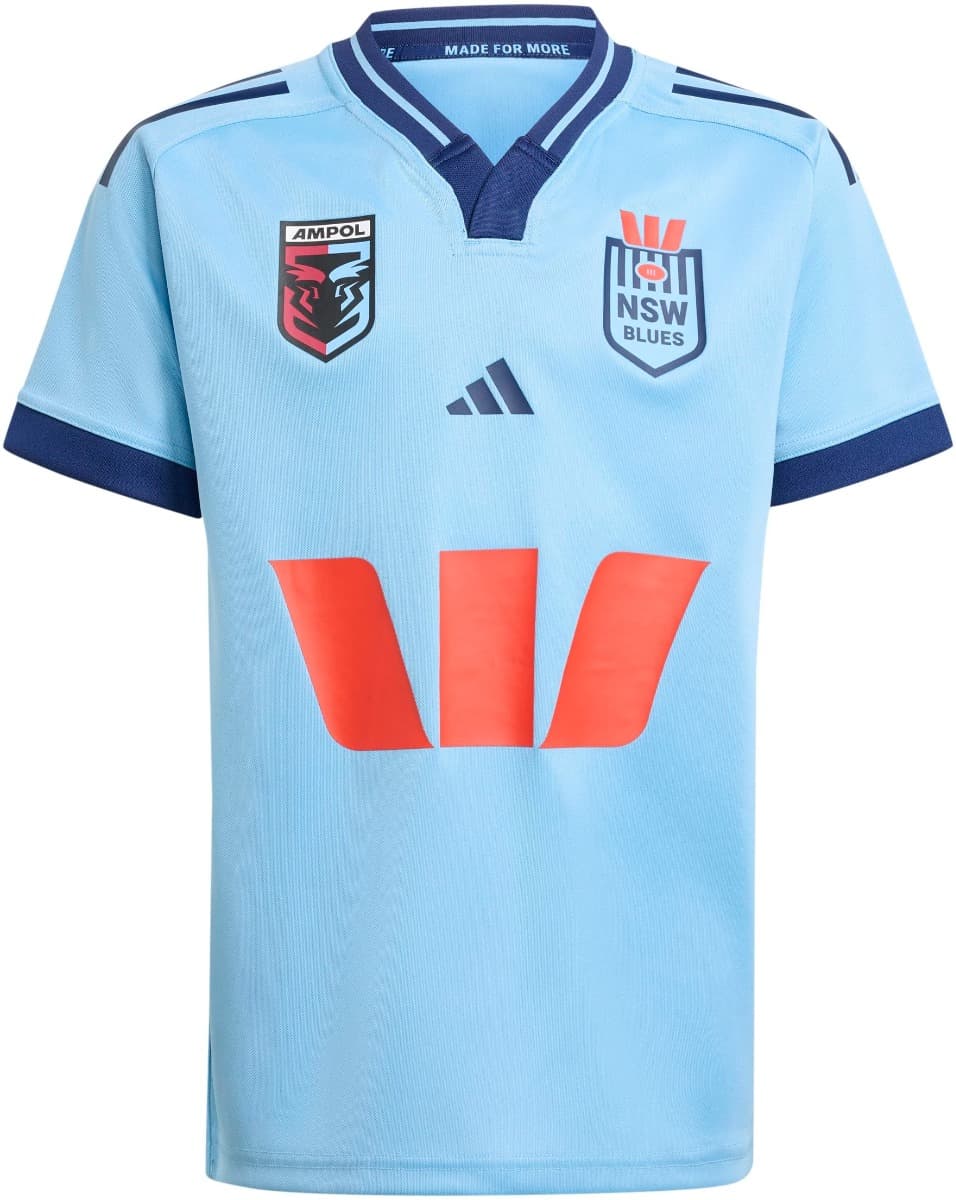 NSW Blues 2025 State of Origin Kids On Field Jersey - Image 2