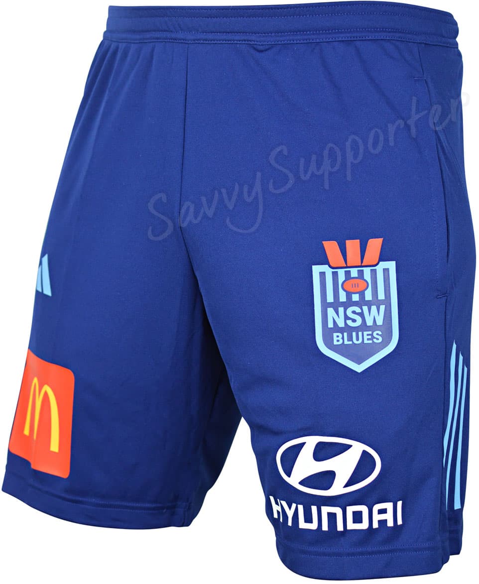 NSW Blues 2025 State of Origin Mens Gym Shorts