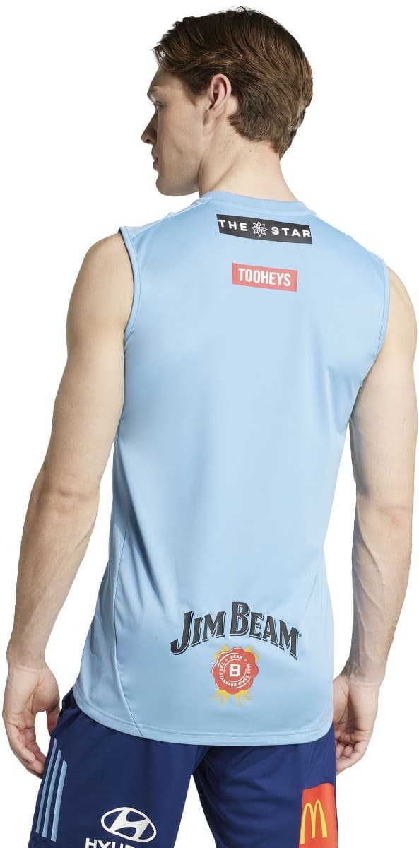 NSW Blues 2025 State of Origin Mens Light Blue Training Singlet - Image 3