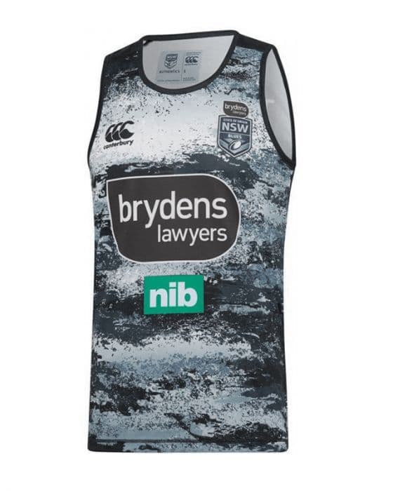 NSW State of Origin State of Origin Mens Silver Training Singlet - Image 3