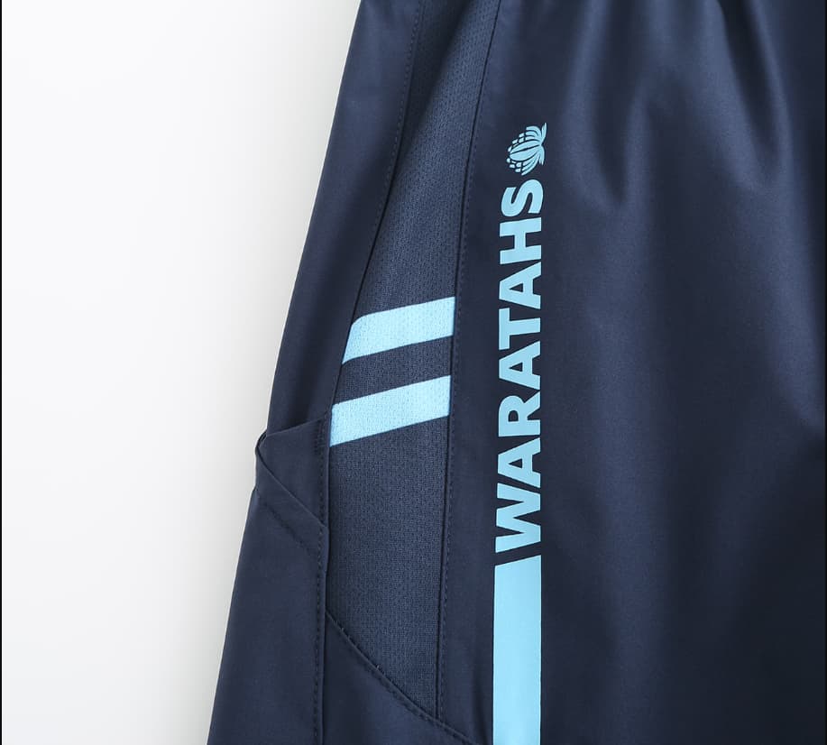 NSW Waratahs 2023 Rugby Union Mens Training Shorts - Image 3