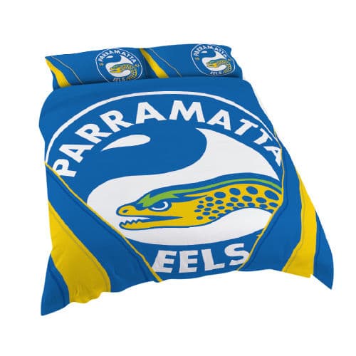 Parramatta Eels 2024 NRL Quilt Cover Set Doona Single Double Queen King - Image 6