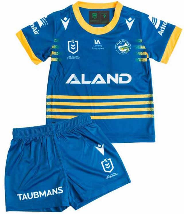 Parramatta Eels NRL Toddler & Kids Home Jersey + Short Set 1-6Yrs